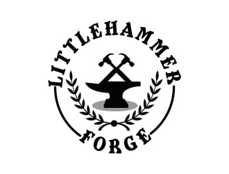 Little Hammer Forge logo design by fawadyk