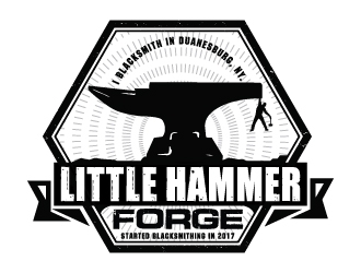 Little Hammer Forge logo design by Suvendu