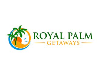 Royal Palm Getaways logo design by Dakon