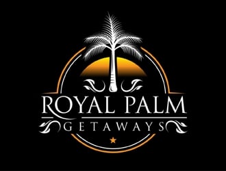 Royal Palm Getaways logo design by MAXR