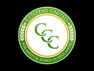 Citizens united for safety & ethics in education #CCC logo design by MarkindDesign