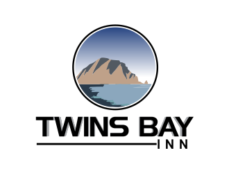 Twins Bay Inn logo design by giphone