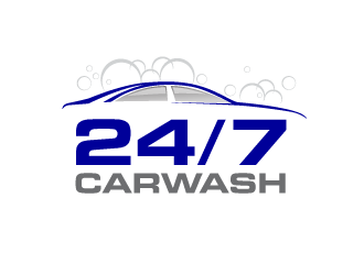 24/7 CarWash logo design by PRN123