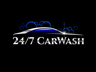 24/7 CarWash logo design by PRN123