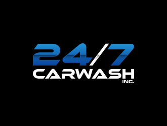 24/7 CarWash logo design by lexipej