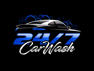 24/7 CarWash logo design by PRN123