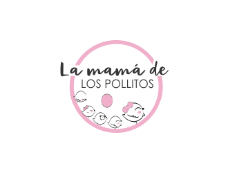 La mamá de los pollitos logo design by giphone