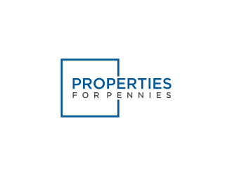 Properties For Pennies logo design by L E V A R
