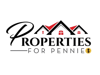 Properties For Pennies logo design by shere