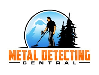 metal detecting central logo design by daywalker