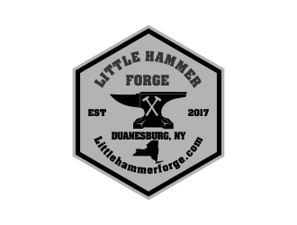 Little Hammer Forge logo design by beejo