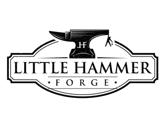 Little Hammer Forge logo design by shere