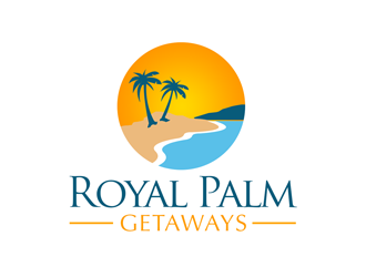 Royal Palm Getaways logo design by kunejo