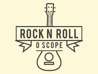 Rock n Roll O Scope logo design by Suvendu