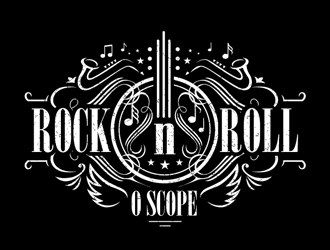 Rock n Roll O Scope logo design by shere