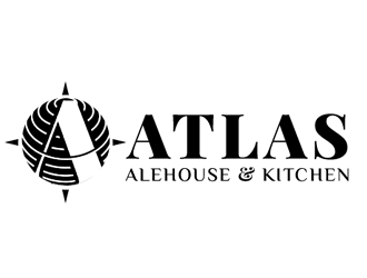 Atlas Alehouse & Kitchen logo design by Coolwanz
