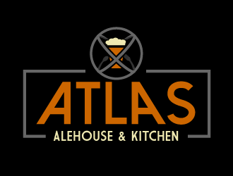 Atlas Alehouse & Kitchen logo design by SOLARFLARE