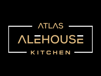 Atlas Alehouse & Kitchen logo design by MUNAROH