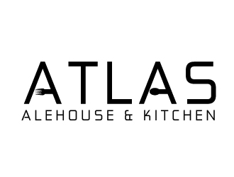 Atlas Alehouse & Kitchen logo design by shravya
