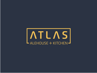 Atlas Alehouse & Kitchen logo design by Susanti