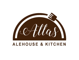 Atlas Alehouse & Kitchen logo design by Suvendu