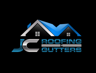 JC Roofing & Gutters logo design by pencilhand