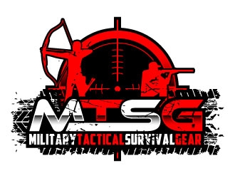 MTSG MILITARY TACTICAL SURVIVAL GEAR logo design by daywalker