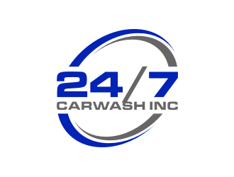 24/7 CarWash logo design by Wisanggeni
