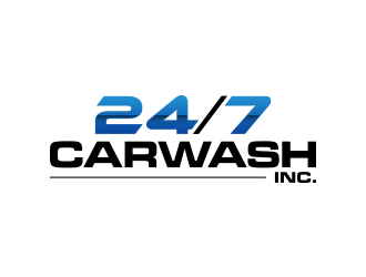 24/7 CarWash logo design by lexipej