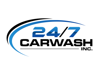 24/7 CarWash logo design by lexipej