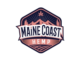 Maine Coast Hemp logo design by MarkindDesign