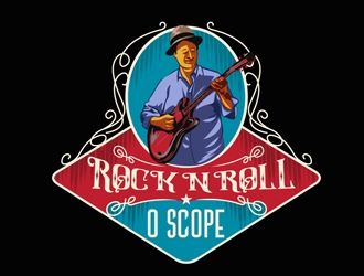Rock n Roll O Scope logo design by DreamLogoDesign
