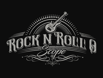 Rock n Roll O Scope logo design by DreamLogoDesign