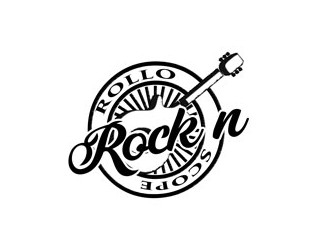 Rock n Roll O Scope logo design by bougalla005