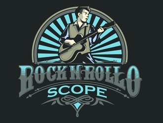 Rock n Roll O Scope logo design by DreamLogoDesign