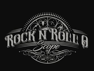 Rock n Roll O Scope logo design by DreamLogoDesign