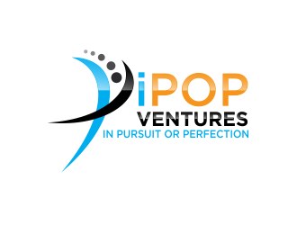 iPOP Ventures logo design by evdesign
