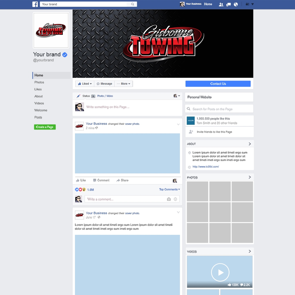 Gisborne Towing Digital Design 48hourslogo