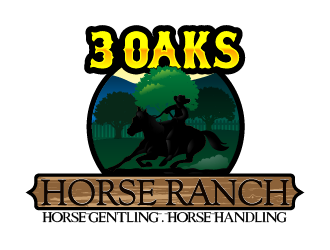 3 Oaks Horse Ranch logo design by reight
