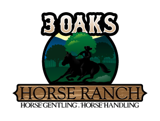 3 Oaks Horse Ranch logo design by reight