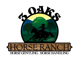 3 Oaks Horse Ranch logo design by reight