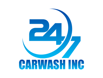 24/7 CarWash logo design by beejo