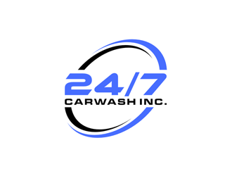 24/7 CarWash logo design by johana