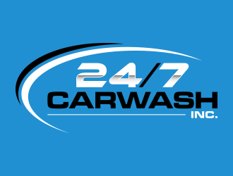 24/7 CarWash logo design by lexipej
