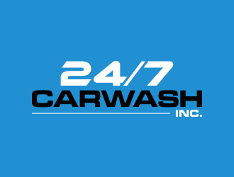 24/7 CarWash logo design by lexipej