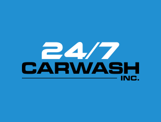 24/7 CarWash logo design by lexipej