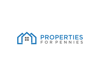 Properties For Pennies logo design by kaylee
