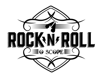 Rock n Roll O Scope logo design by fawadyk