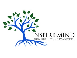 Inspire  Mind Body Soul   Healing by Alaynne logo design by jetzu