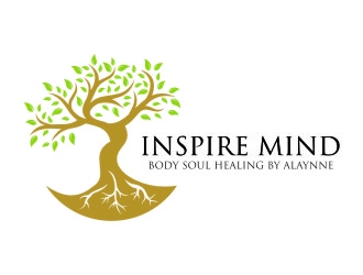 Inspire  Mind Body Soul   Healing by Alaynne logo design by jetzu